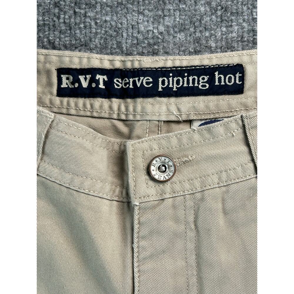 RVT Fit&Flare Girls 7/8 & 9/10 Khaki Embroidered Floral Pants Cotton Bootcut NWT - Picture 3 of 12